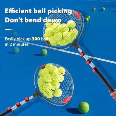 качество  Portable Roller Tennis Balls Picker Pickleball Pick-Up Bucket with Hook Ball Organizer Tool for Court завод