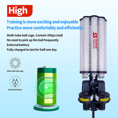 Мультифункциональная SIBOASI B5 Badminton Shuttlecock Feeder Machine Smart Badminton Shooting Machine для тренировок
