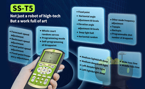 SIBOASI T5 APP Control Мини стрельба теннисный машинный мяч для тренировки