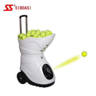 Черная машина теннисного мяча Siboasi S4015, машина тенниса 150W бросая