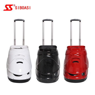 Черная машина теннисного мяча Siboasi S4015, машина тенниса 150W бросая