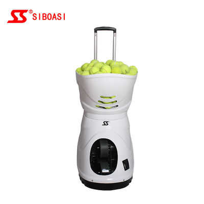 Черная машина теннисного мяча Siboasi S4015, машина тенниса 150W бросая